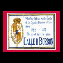 Bourbon St  Tile Mural invitations