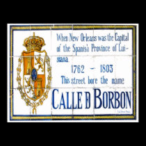 Bourbon St  Tile Mural posters