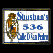 New Orleans Street Tile Mural Signs posters