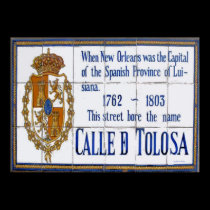 New Orleans Toulouse St Tile Mural posters