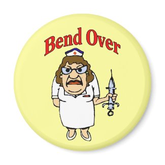 Old Nurse Bend Over