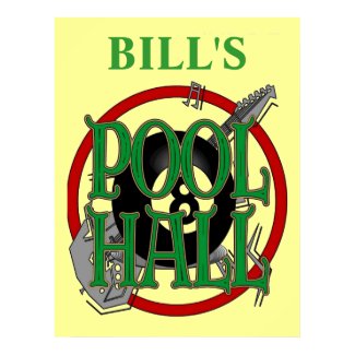 Pool Hall, BILL'S print