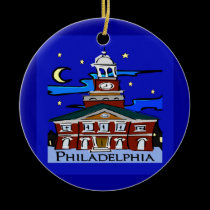 Starry Night Moon Philaelphia ornaments