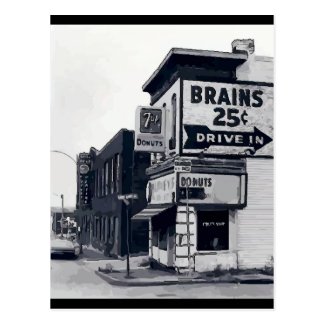 Brains 25 Cents Postcard