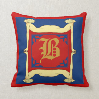 Initial Framed by Women, edit letter Throw Pillow