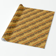 New Orleans Po Boy  Vintage Gift Paper